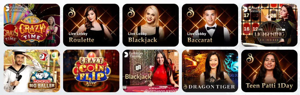 Jeux de casino en direct GRAND FORTUNE CASINO