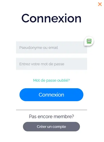 Connexion des membres du Grand Fortune Casino