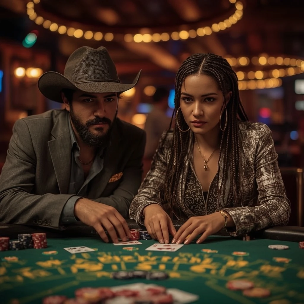 photo de deux joueurs de poker Grand Fortune Casino